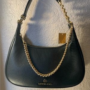 MICHAEL KORS - Piper Small Pouchette Black Leather